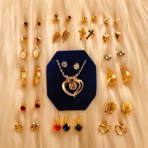 E68 Lot/Bundle Vintage Jewelry Women's Accessories Necklace Earrings